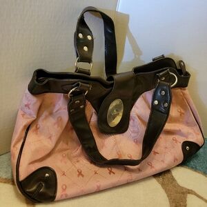 Pink and Black Women's Bag